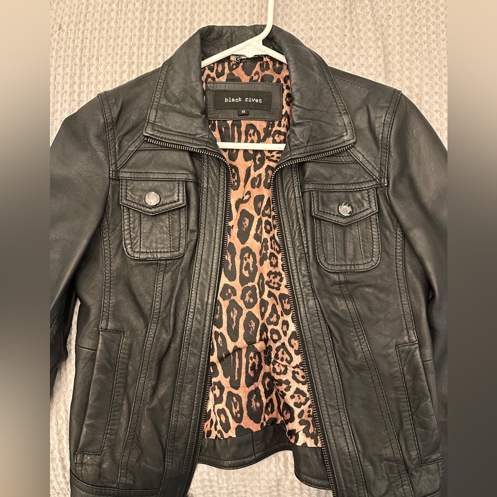 Black Rivet Real Leather jacket